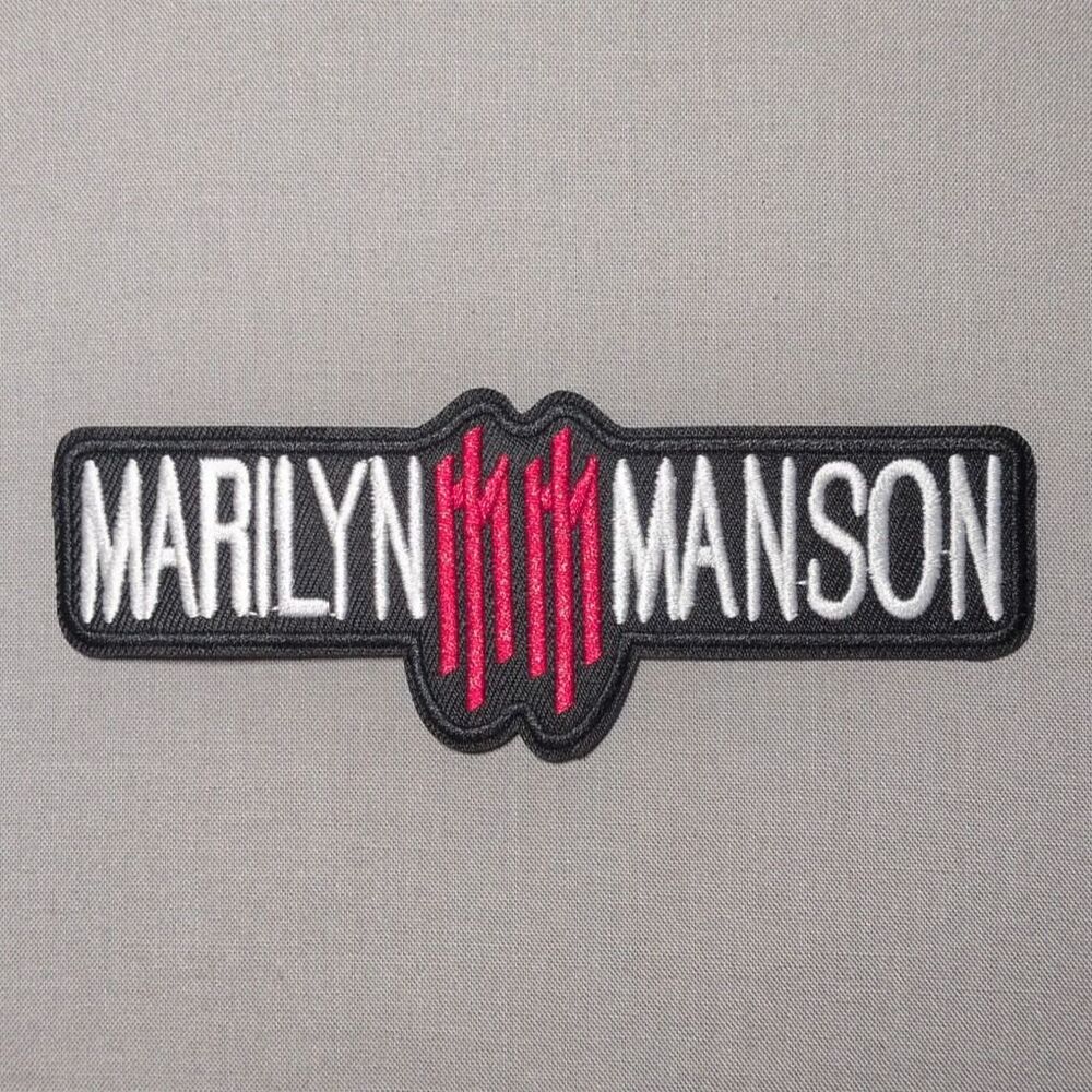 Marilyn Manson Rock Iron On Patch | Embroidered Music Patch
